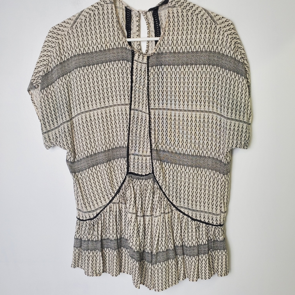 Zara Trafaluc Print Top.